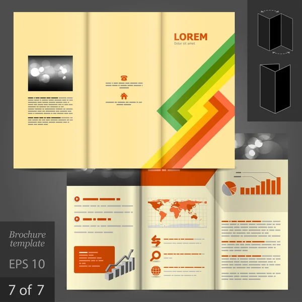 Brochure template ontwerp — Stockvector