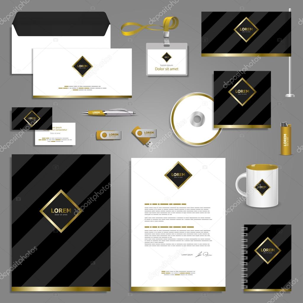 Classic stationery template design