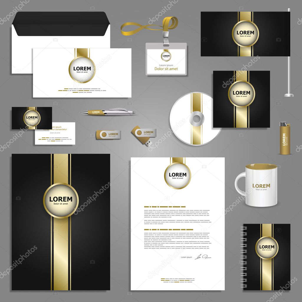 Classic stationery template design