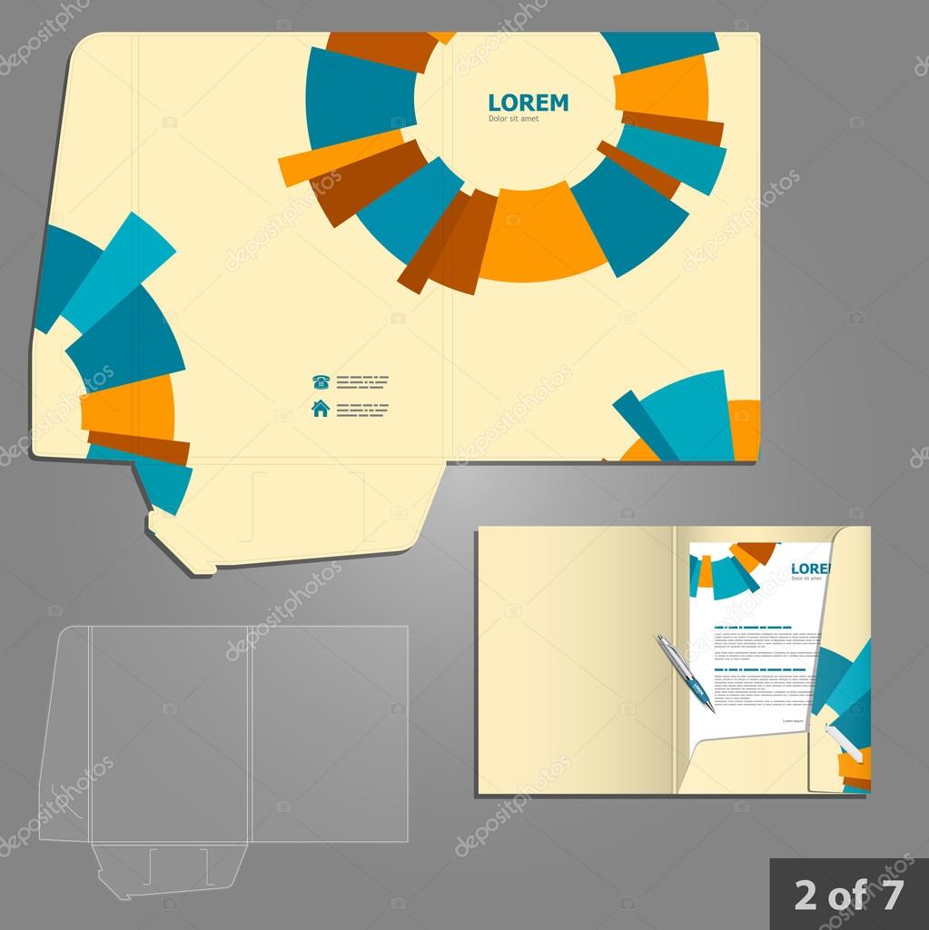 Folder template design for company Stock Vector by ©Kenterville 41216237