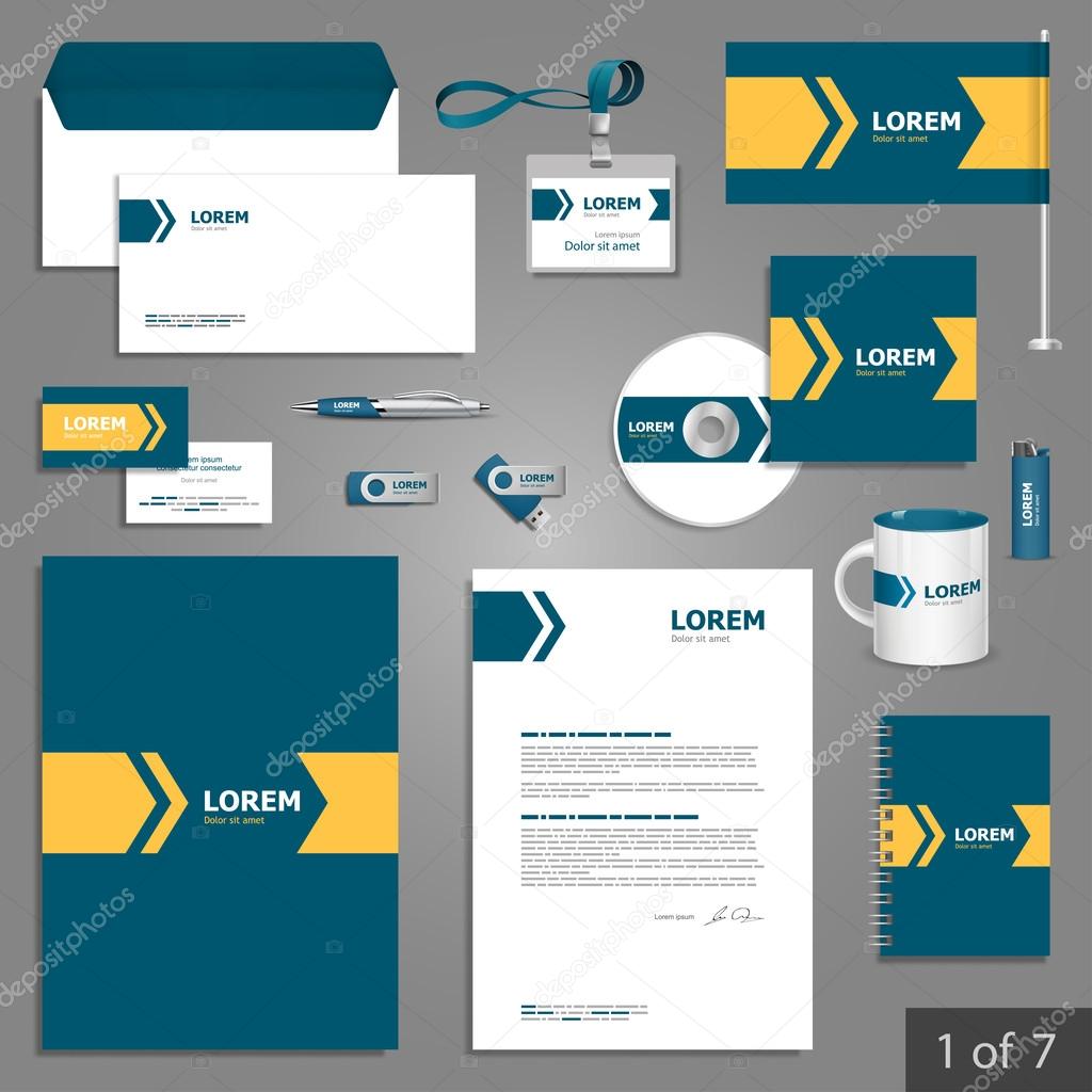 Stationery template design