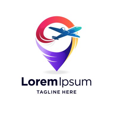 gradyan renk kavramına sahip nokta logosu