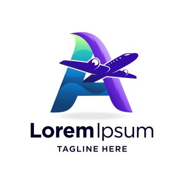 A harfli uçak logosu