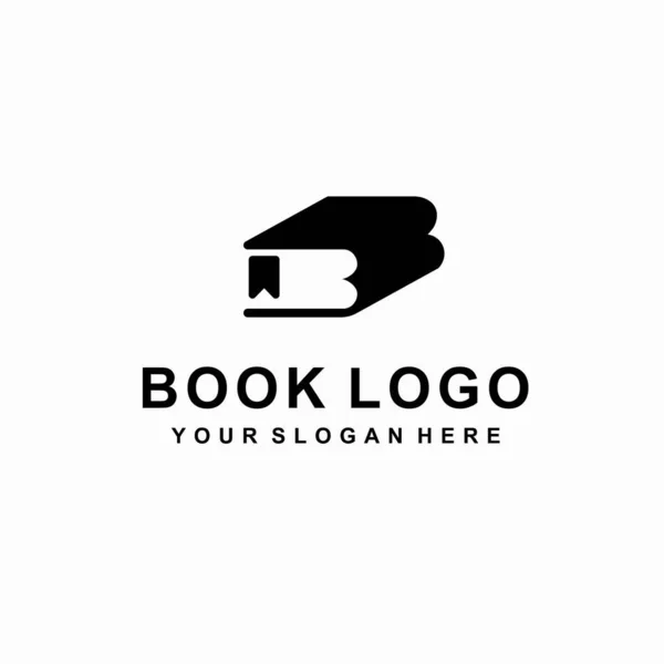 Logo Del Libro Que Formó Letra — Vector de stock