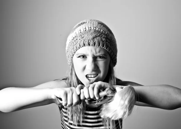 Angry child — Stock Photo, Image