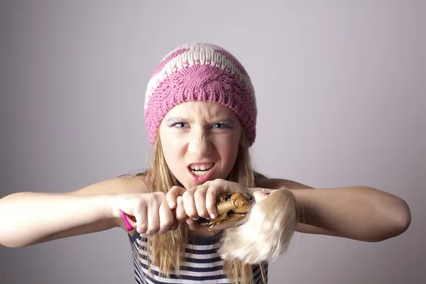 Angry child — Stock Photo, Image