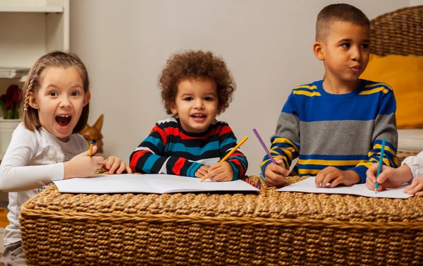 Mixed race kids — Stock Photo, Image