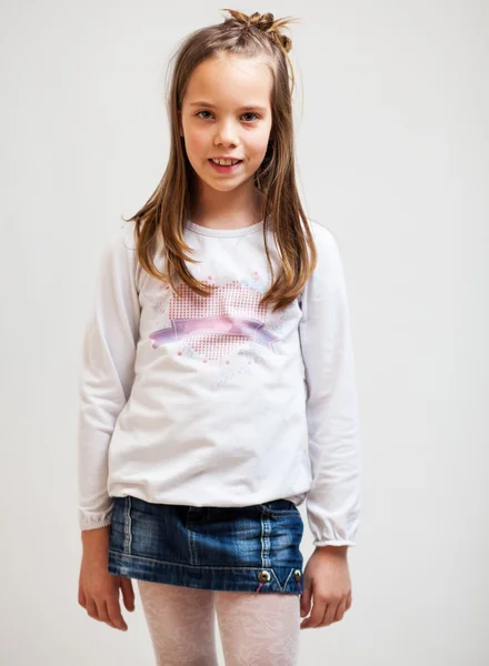 Young girl watching at camera — Stock Photo, Image