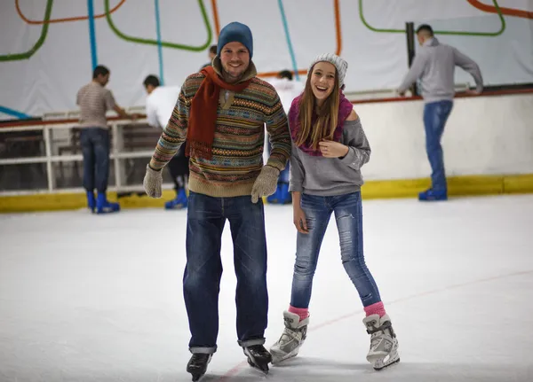 Sport d'hiver, père et fille — Photo