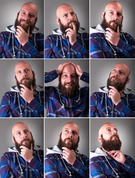 Real Man with beard — Stock Photo, Image