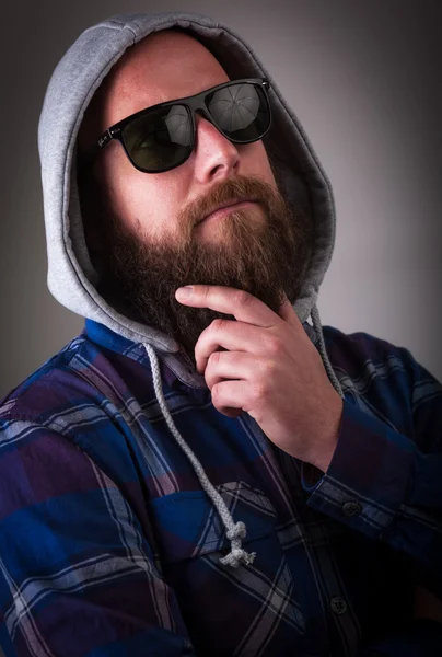 Dutchman with beard and sunglasses — Stock Photo, Image