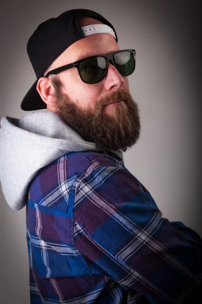 Dutchman with beard and sunglasses — Stock Photo, Image