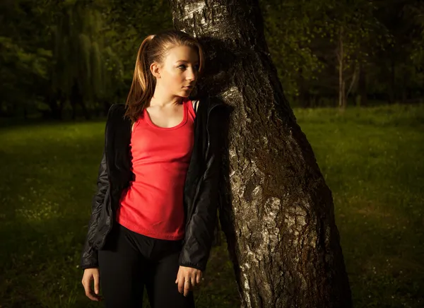 Ragazza in natura — Foto Stock