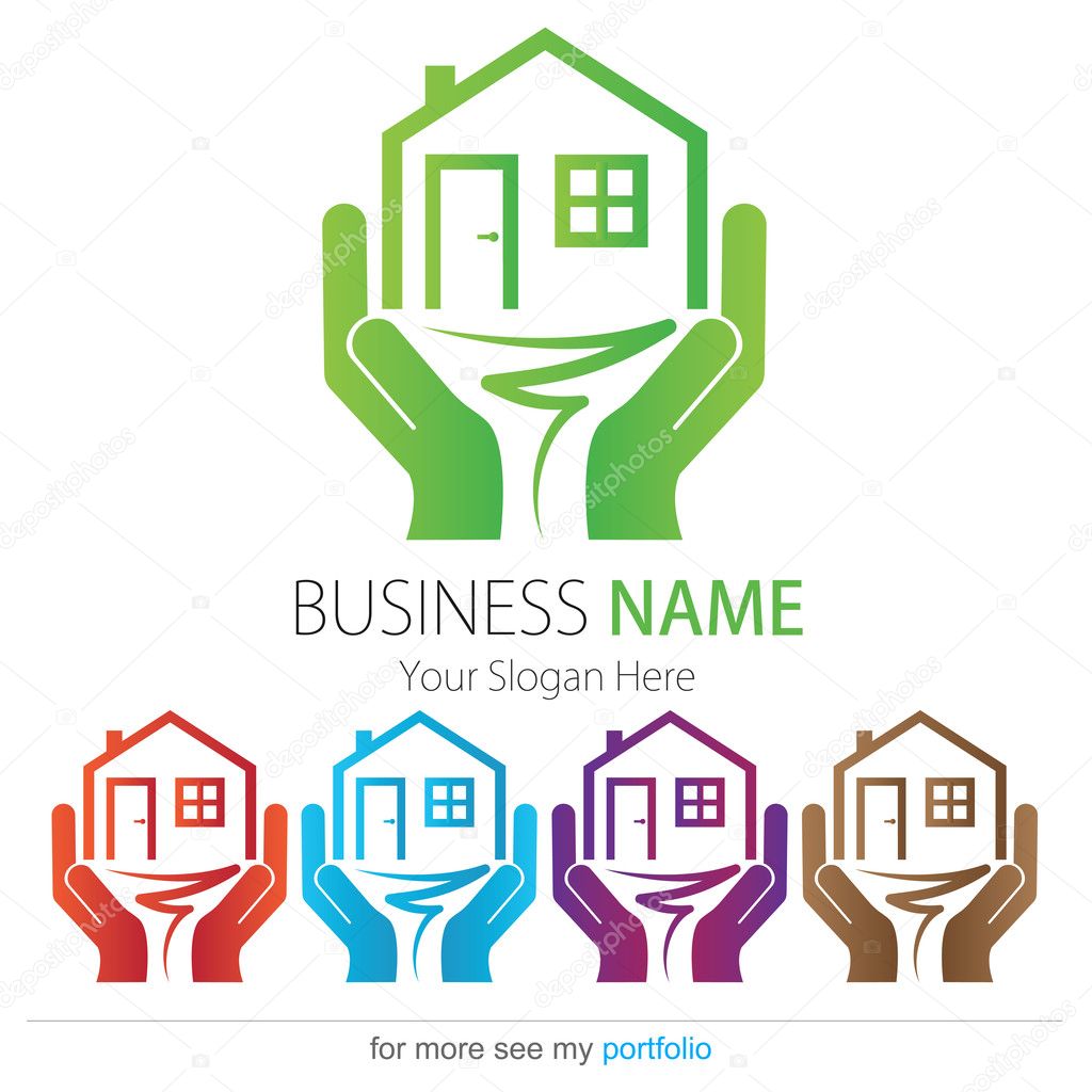 Company (Business) Logo Design, Vector, House, Tree