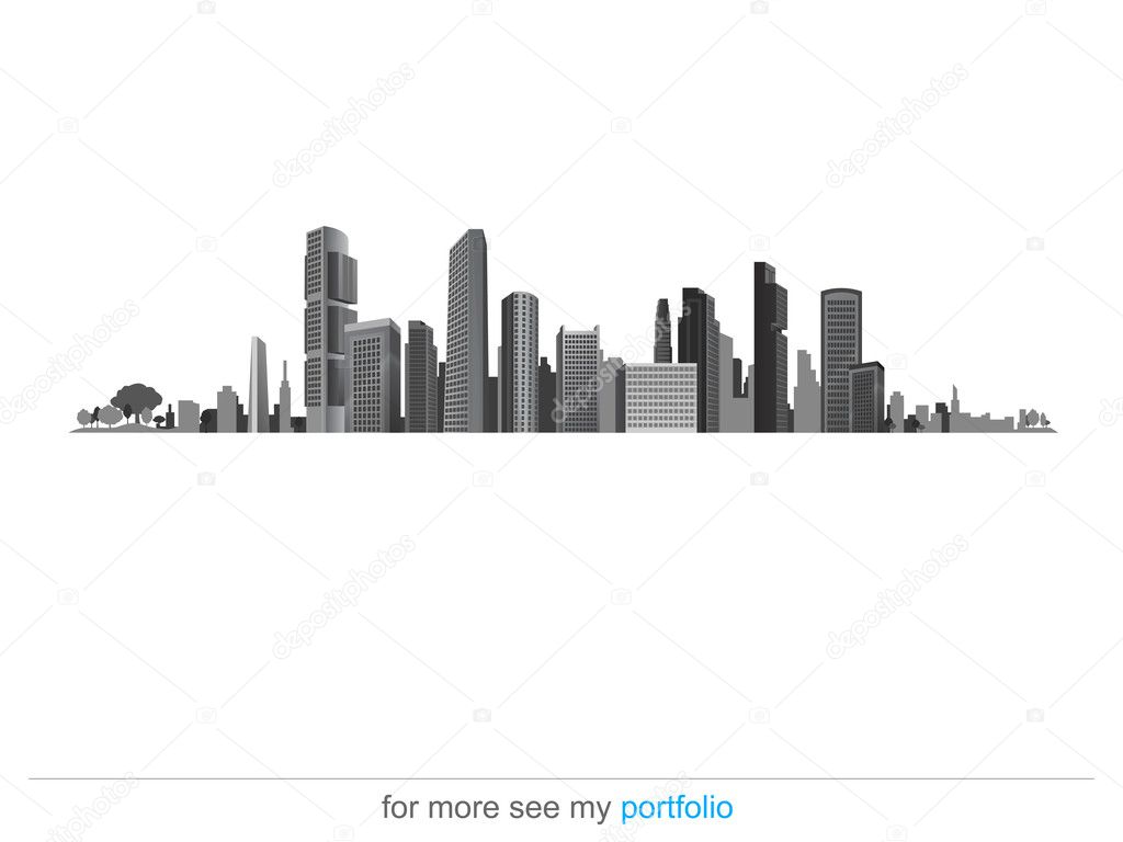 Big City (Town),Vector,Background,Business, Shadow-down