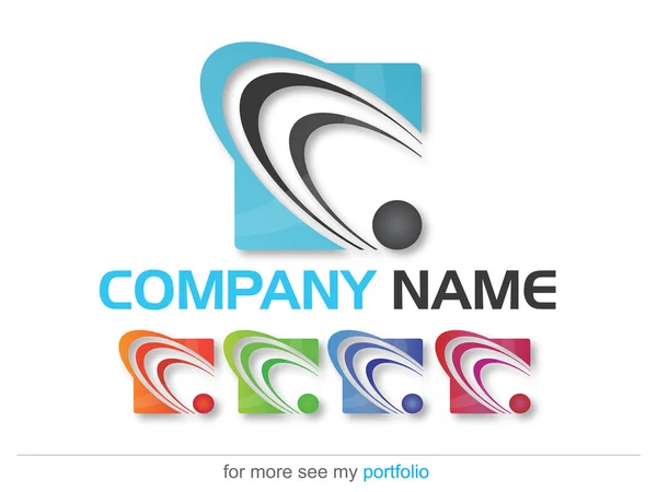 Şirket (iş) Logo tasarımı, vektör