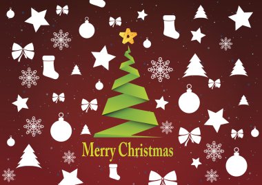 Merry christmas arka plan, vektör