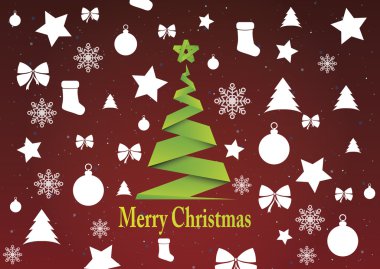 Merry christmas arka plan, vektör