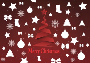 Merry christmas arka plan, vektör