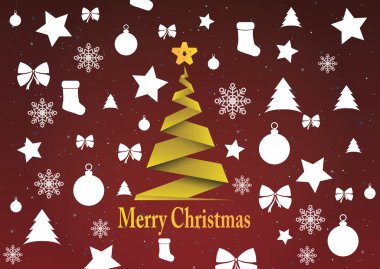 Merry christmas arka plan, vektör