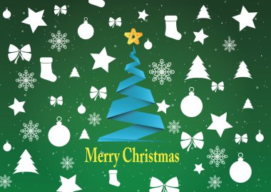 Merry christmas arka plan, vektör