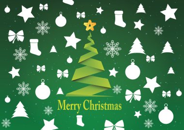 Merry christmas arka plan, vektör