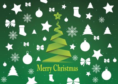 Merry christmas arka plan, vektör