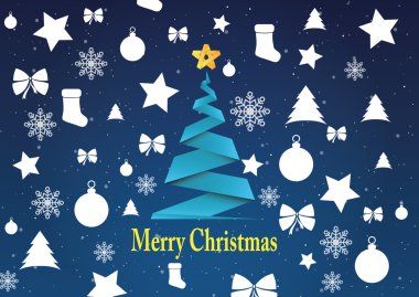 Merry christmas arka plan, vektör