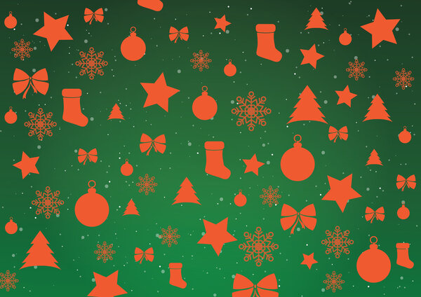 Весёлого рождественского фона, вектор
