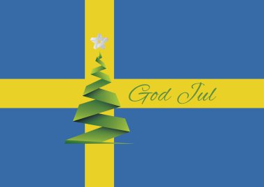 Merry Christmas background,vector,God Jul,Sweden