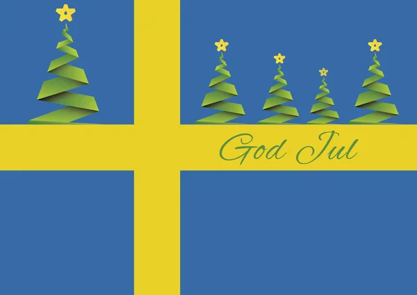 Feliz Natal fundo, vetor, Deus Jul, Suécia —  Vetores de Stock
