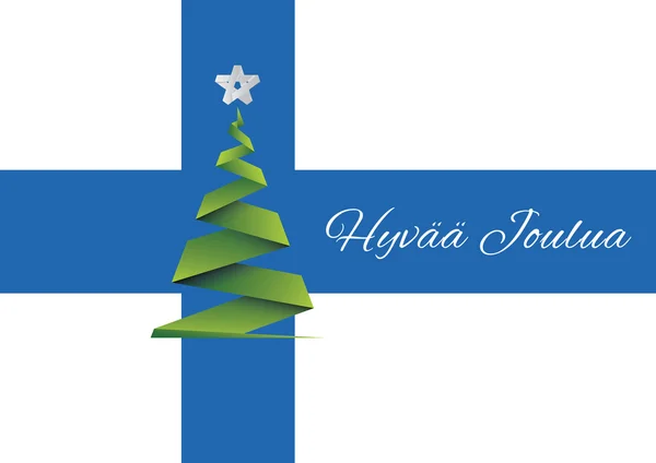 Feliz Natal fundo, vetor, Finlândia —  Vetores de Stock