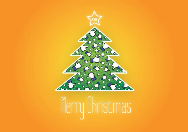 Merry Christmas Like It background,vector,Facebook — Stock Vector