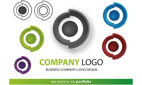 Företaget Logotypdesign, vektor — Stock vektor