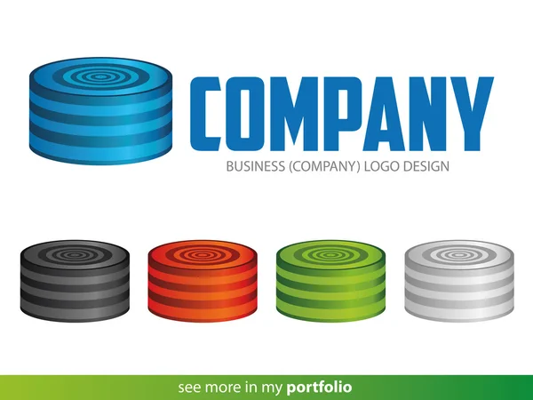 Empresa Logo Circle Design, Vector —  Vetores de Stock