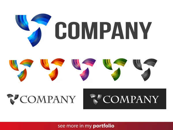 Logo de l'entreprise Conception, vecteur — Image vectorielle