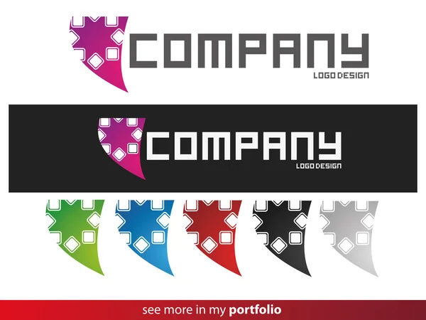 Empresa Logo Design, Vector —  Vetores de Stock