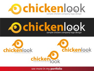 Company Logo Chicken Design,Vector