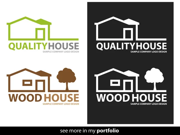 Λογότυπο εταιρείας Σχεδιασμός σπίτι, διάνυσμα — Διανυσματικό Αρχείο