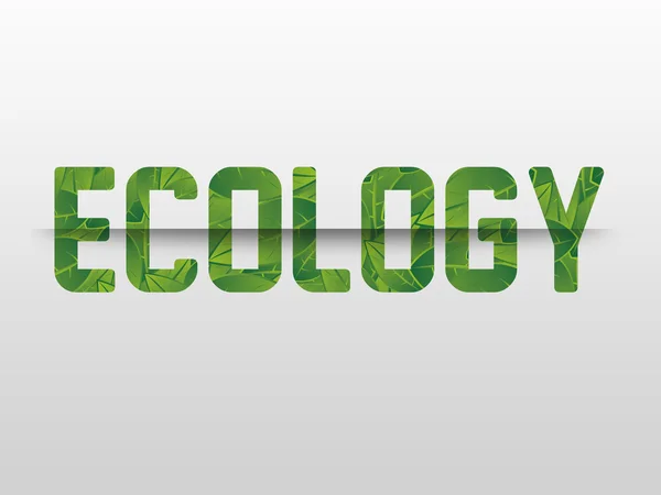 Ecología, Eco, Bio, Medio ambiente, fondo de texto — Foto de Stock