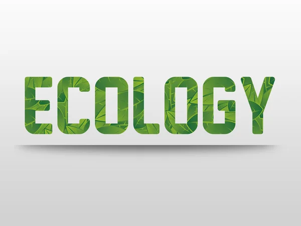 Ecología, Eco, Bio, Medio ambiente, fondo de texto — Foto de Stock