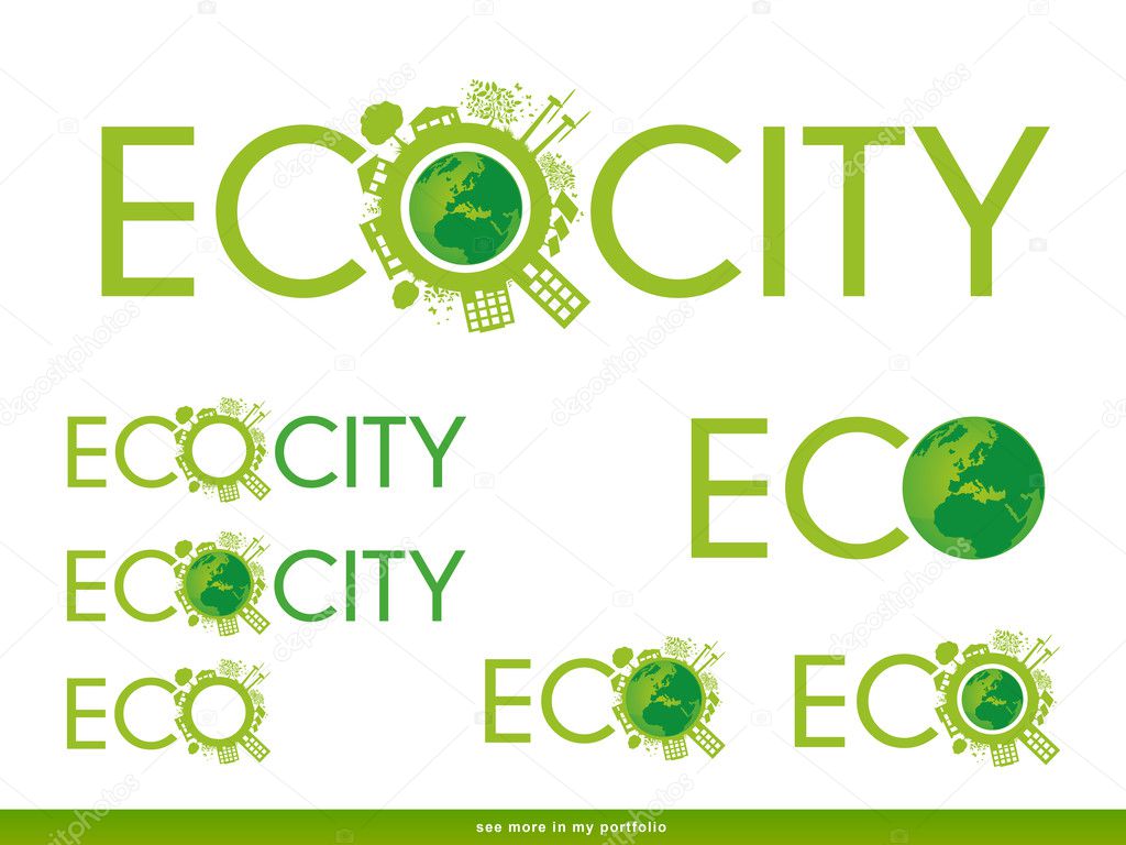 Eco City Logo Design - Ecology,Eco,Enviroment