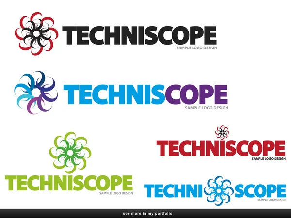 Logotipo da empresa - Semicircle Design, vector —  Vetores de Stock