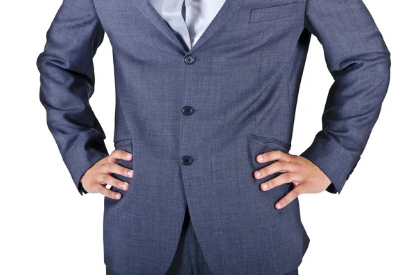 Üzletember ruha, kezét a csípő — Stock Fotó