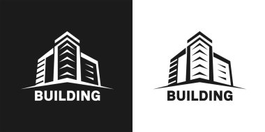 Logo inşaatı gökdelen perspektifi