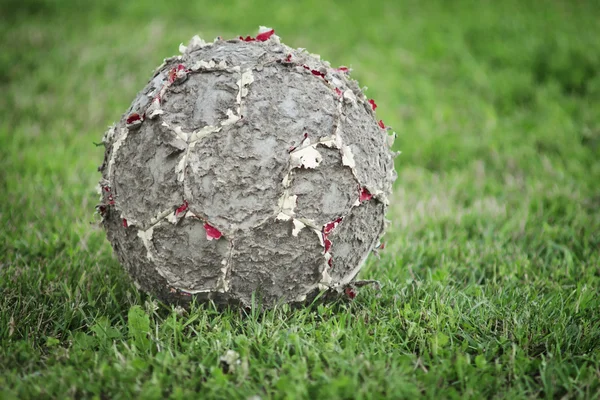 古いサッカー ボール — ストック写真