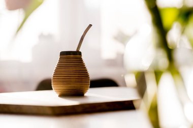 Sağlıklı aşılanmış yerba mat içeceği, enerji arttırıcı içecek.