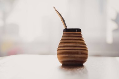 Sağlıklı aşılanmış yerba mat içeceği, enerji arttırıcı içecek.