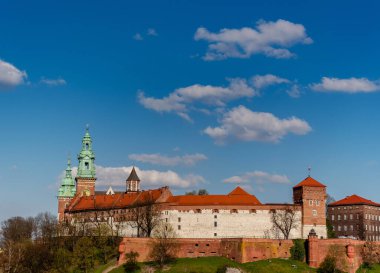 Wawel Kalesi, Krakow Polonya 'nın ünlü simgesi.. 
