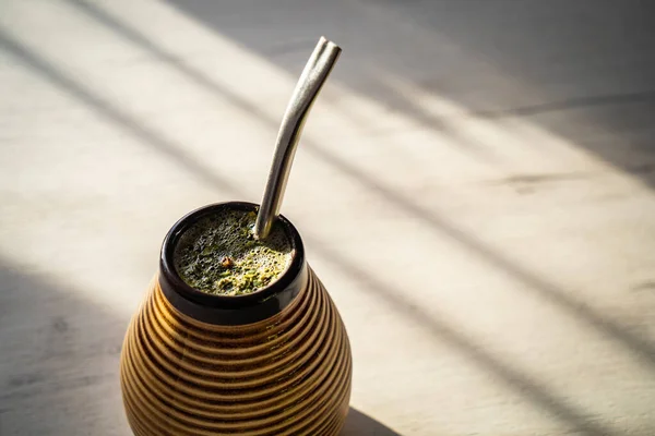 Yerba Mate Ceramic Matero — Stock Photo, Image